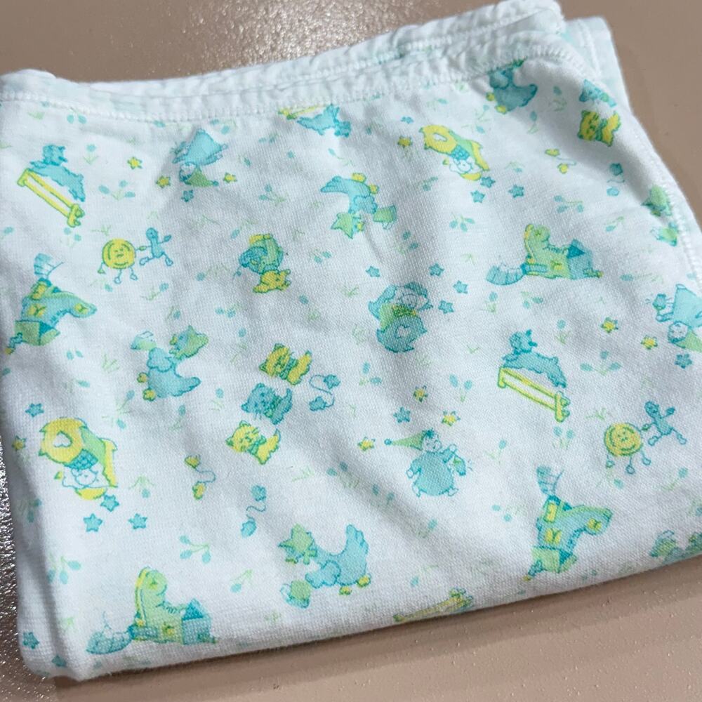Vintage Carter's 100% Cotton Nursery Rhymes Baby Receiving Newborn Blanket Lovey